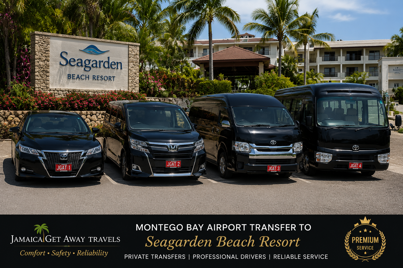 Montego Bay Airport Transfer To Seagarden Beach Resort