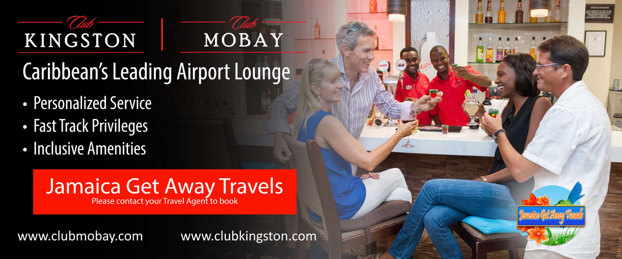 Club Mobay VIP Departure Lounge - Jamaica Get Away Travels