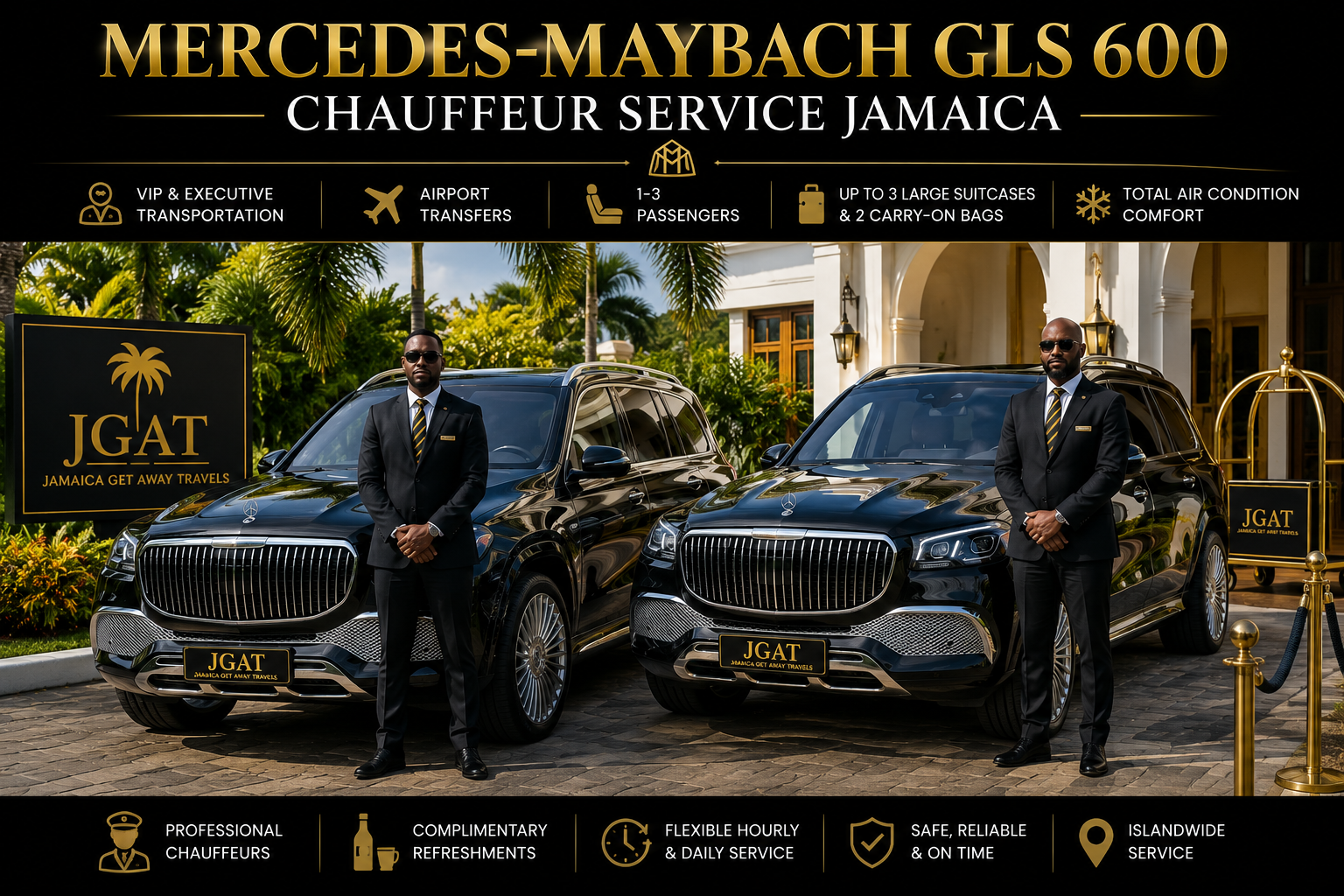 Mercedes-Maybach GLS 600 Chauffeur Service Jamaica